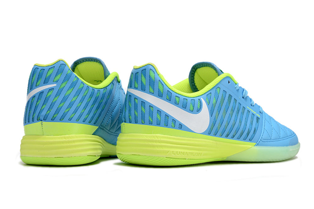 Nike Feminina Lunar Gato II Futsal - Azul/verde