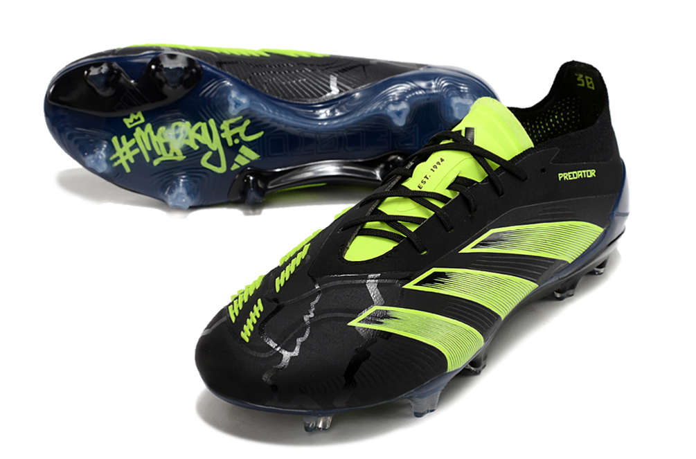 Adidas Predator Elite FG - Preto Verde