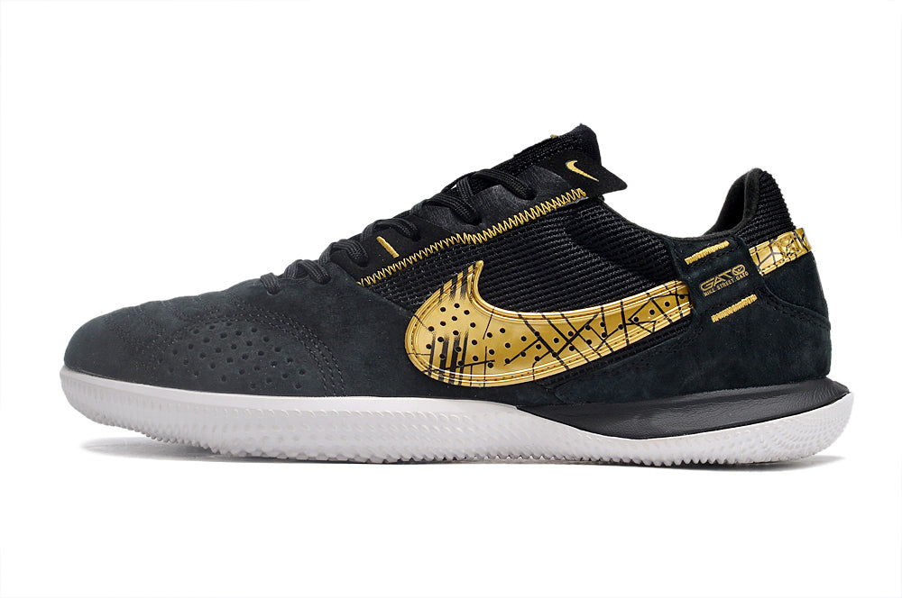 Nike Street Gato Futsal - Preto Dourado