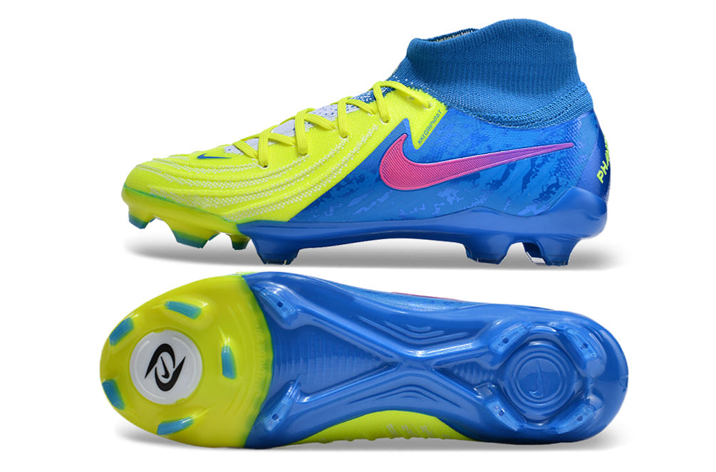 Nike Feminina Phantom Luna II Elite FG - Amarelo Azul