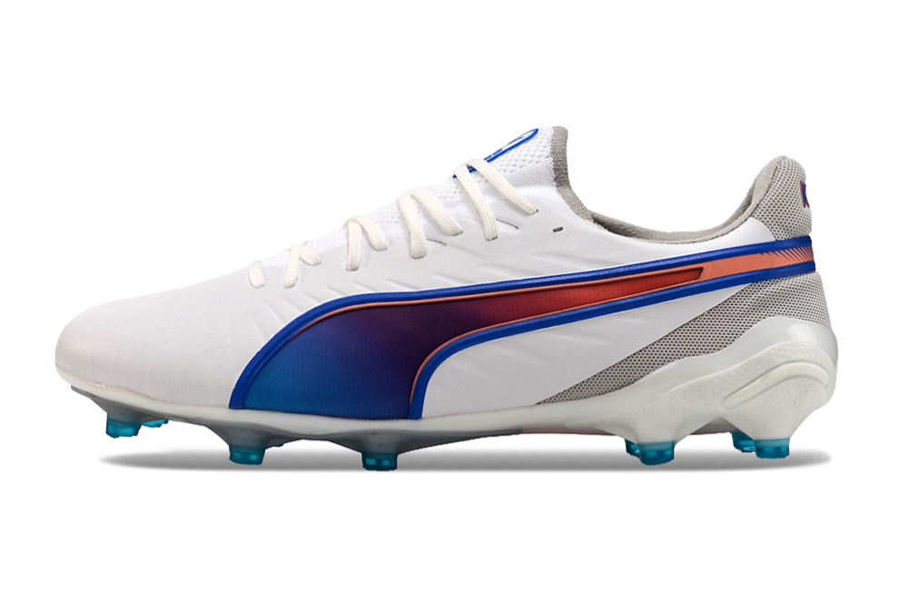 Puma King FG/AG - Branco Azul