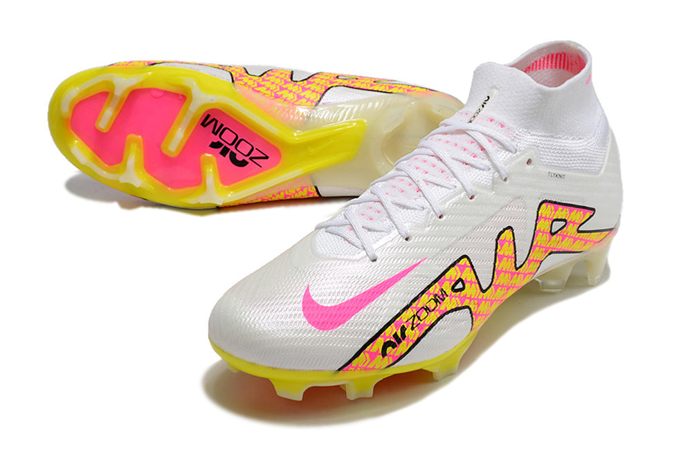 Nike Air Zoom Superfly 9 FG Elite - Branco/Amarelo