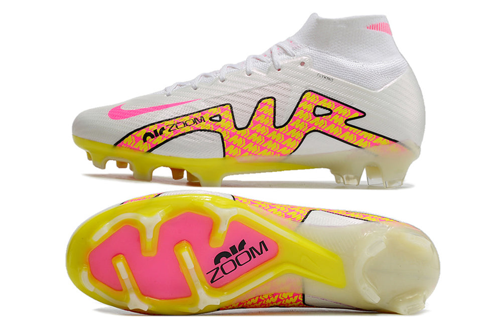 Nike Air Zoom Superfly 9 FG Elite - Branco/Amarelo