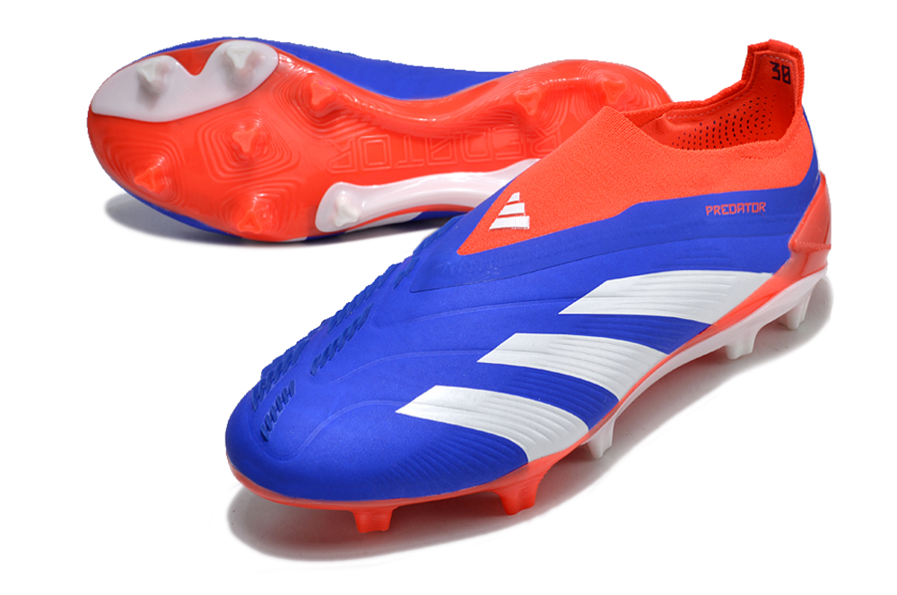 Adidas Predator Elite + FG - Azul Vermelho