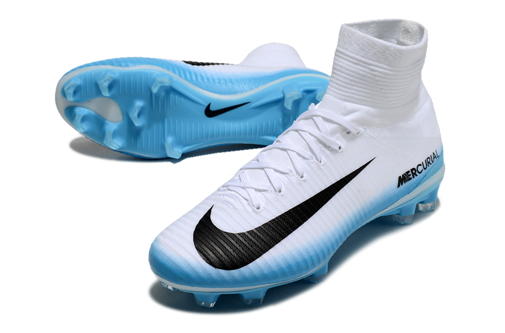 Nike Mercurial Zoom Superfly 5 Elite FG - Branco Azul