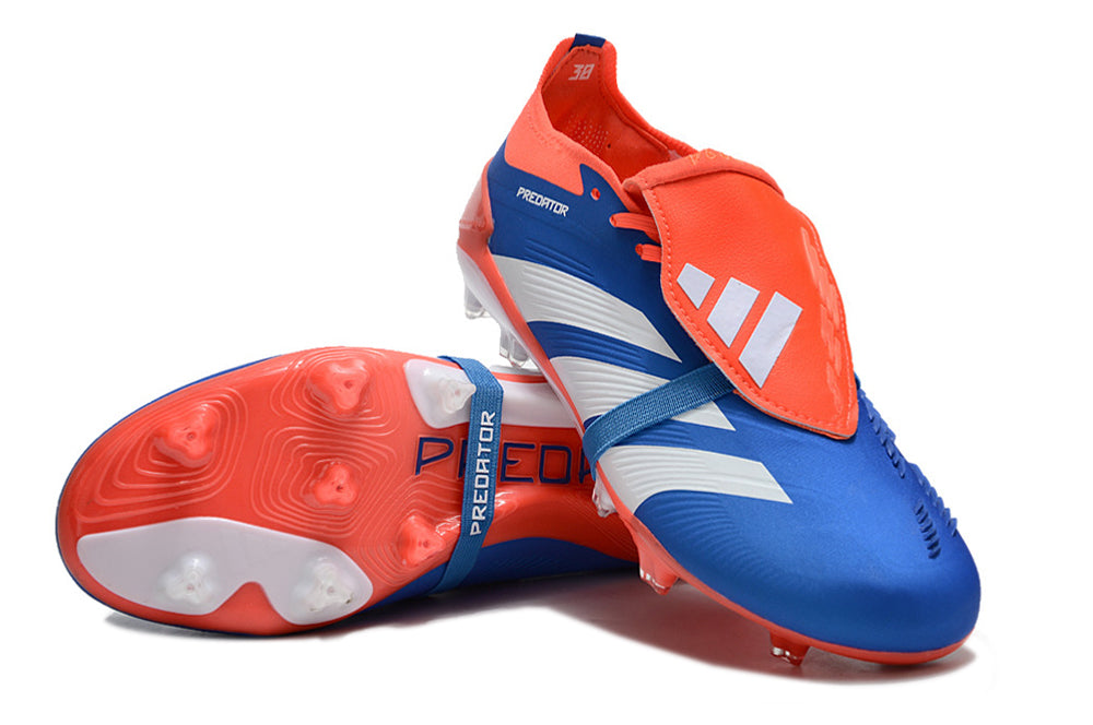 Adidas Feminina Predator Elite Tongue FG - Azul Vermelho
