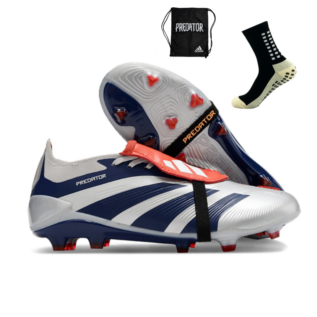 Adidas Feminina Predator Elite Tongue FG - Prata