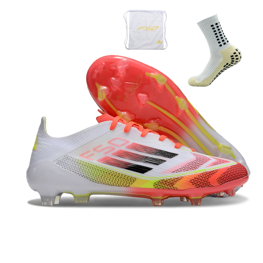 Adidas F50 Elite FG - Branco Laranja