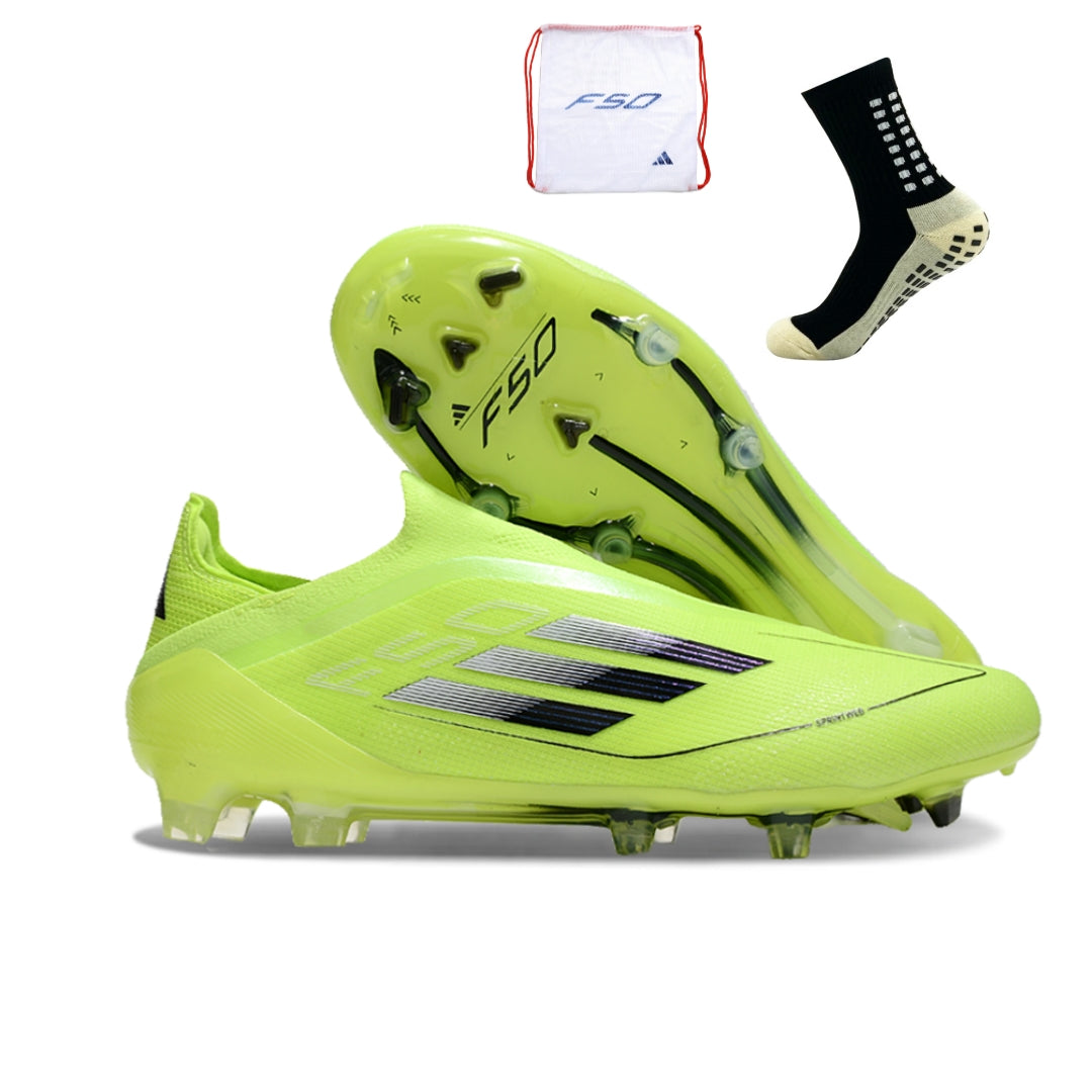 Adidas F50 Elite Laceless FG - Verde