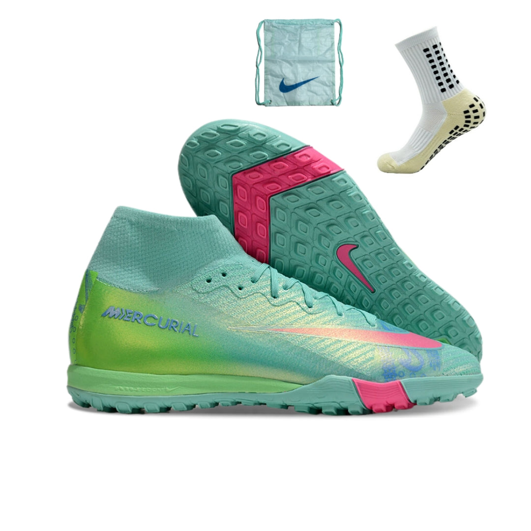 Nike Air Zoom Superfly 10 Society Elite TF - Azul Verde