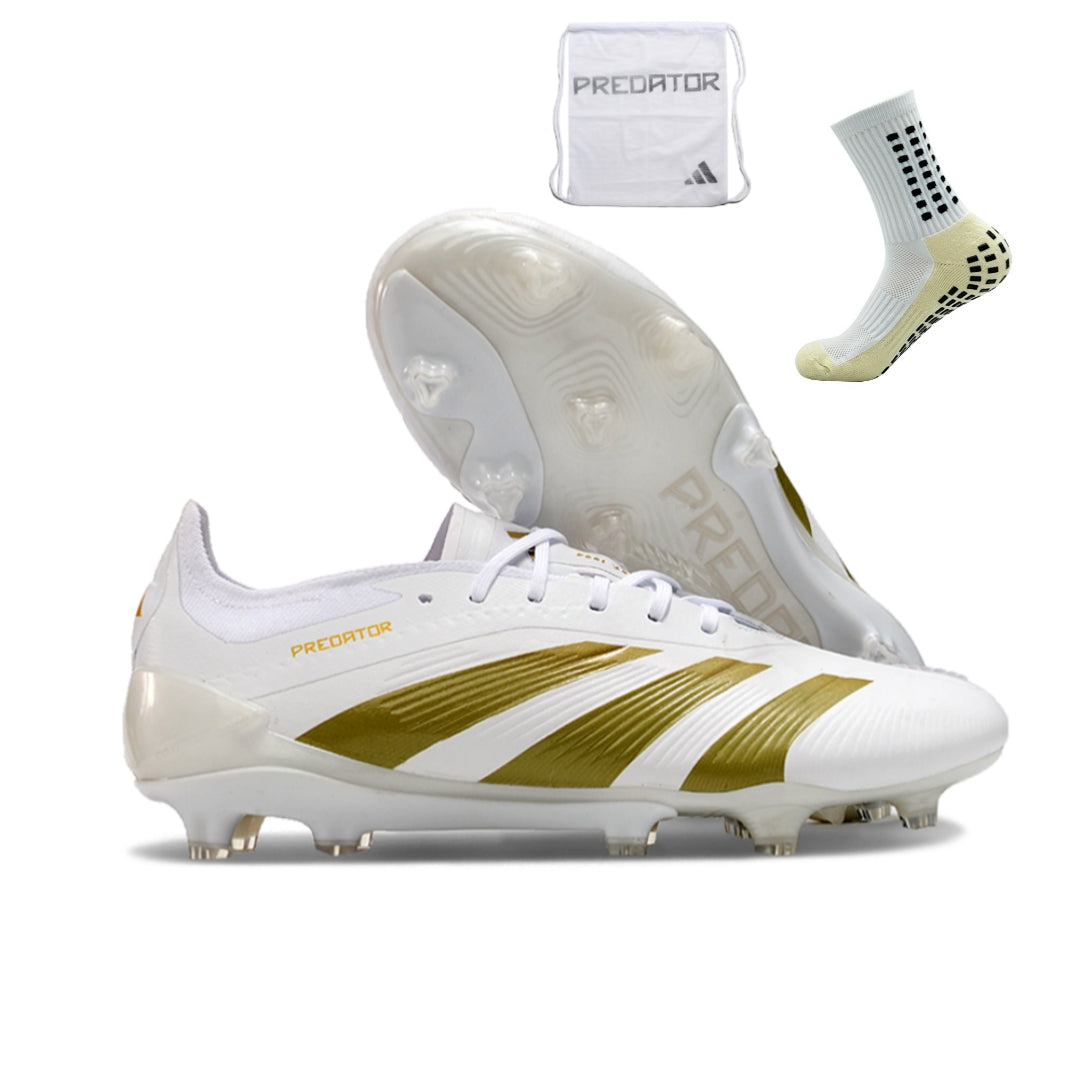 Adidas Predator Elite FG - Branco Dourado
