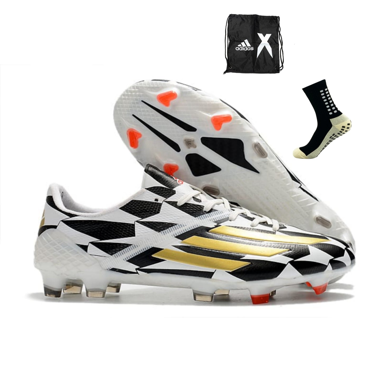 Adidas F50 GHOSTED ADIZERO HT FG Preto Branco