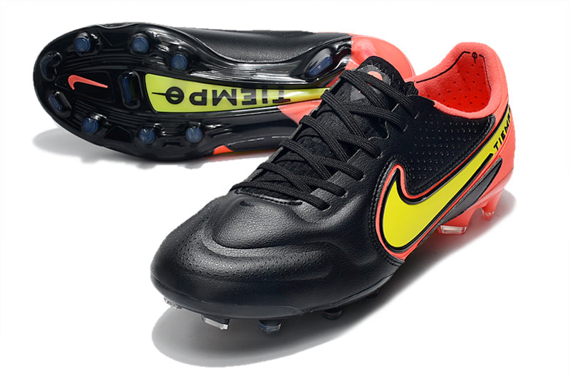 Nike Tiempo Legend 9 Elite FG Preto Vermelho