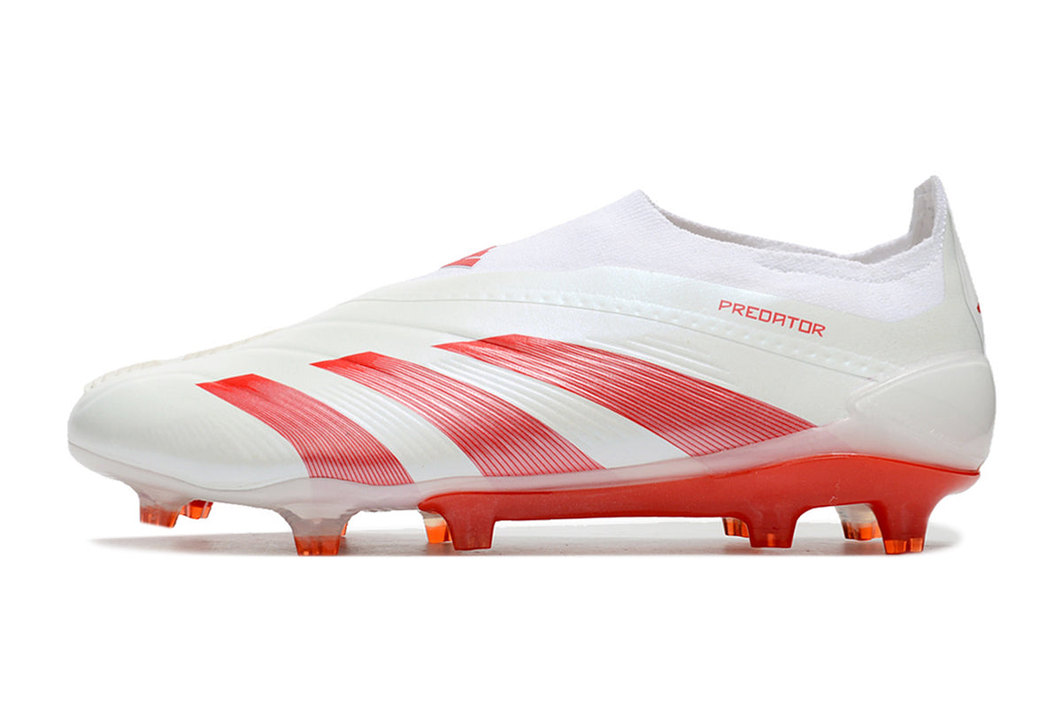 Adidas Predator Elite + FG - Branco Vermelho