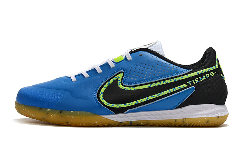 Nike Tiempo Legend 9 Pro Futsal Branco Azul Preto