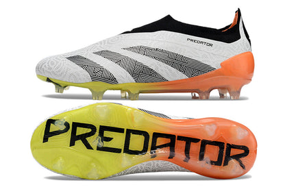 Adidas Predator Elite + FG - Branco Laranja Amarelo