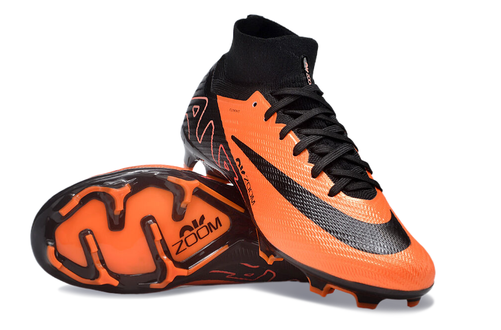 Nike Feminina Air Zoom Superfly 9 FG Elite - Laranja Preto