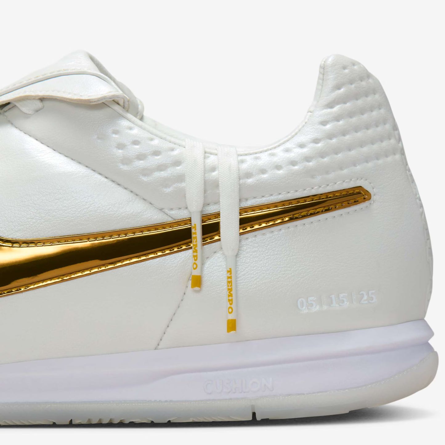Nike Tiempo Ronaldinho R10 Futsal - Blanco/Dorado