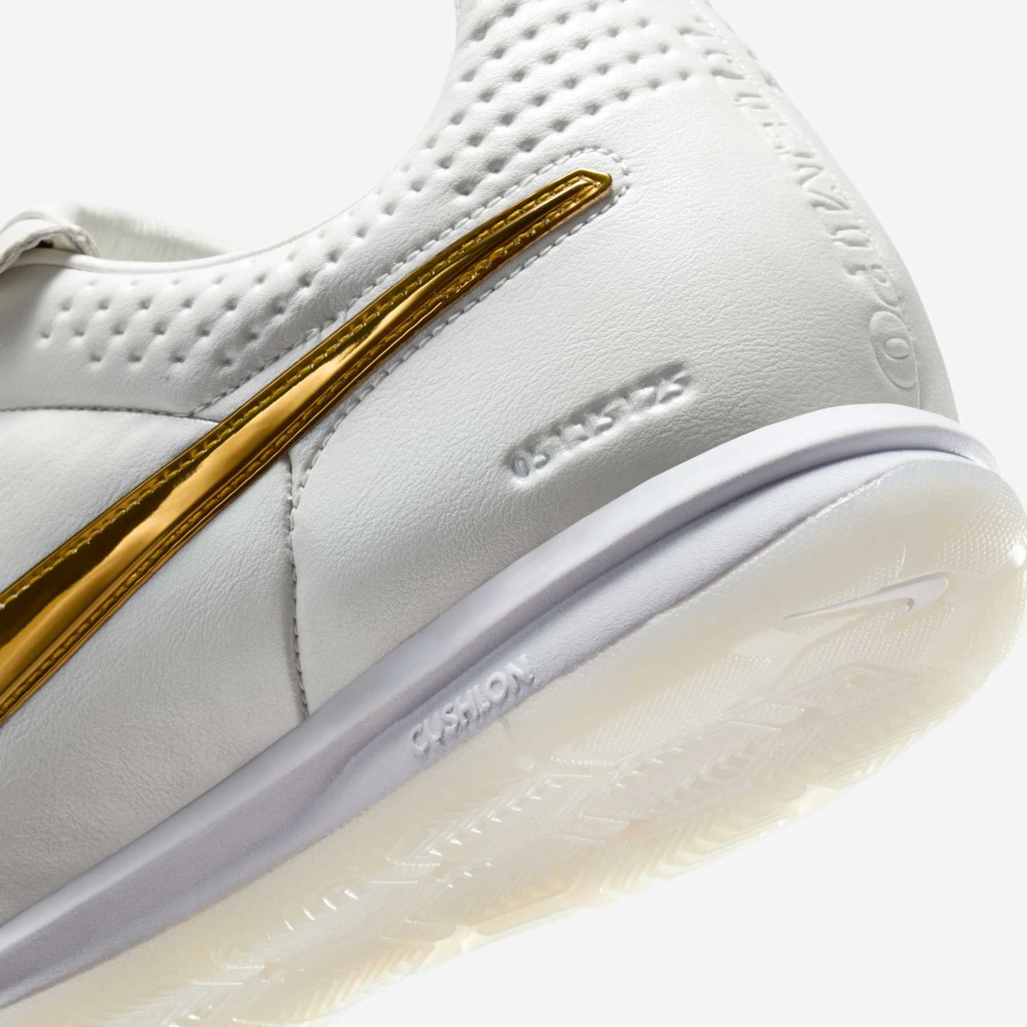 Nike Tiempo Ronaldinho R10 Futsal - Blanco/Dorado