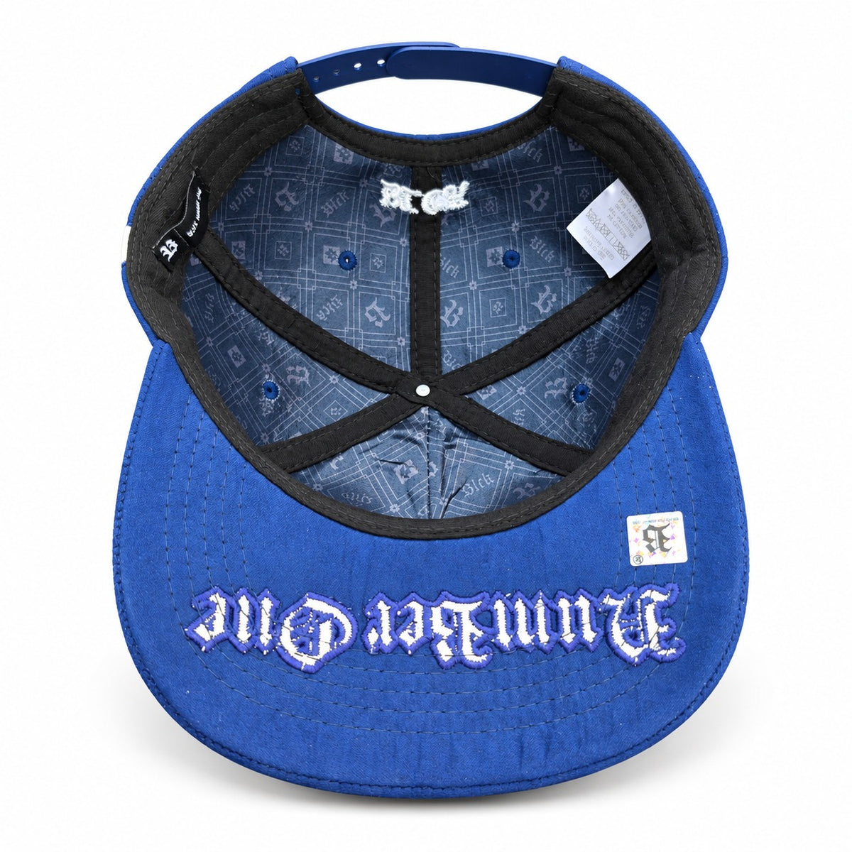 Quepis Snapback - suede Navy Azul /Creme