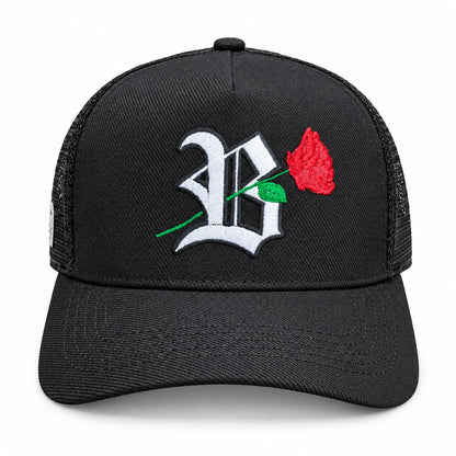 Quepis Snapback - Trucker Edition Roses Black