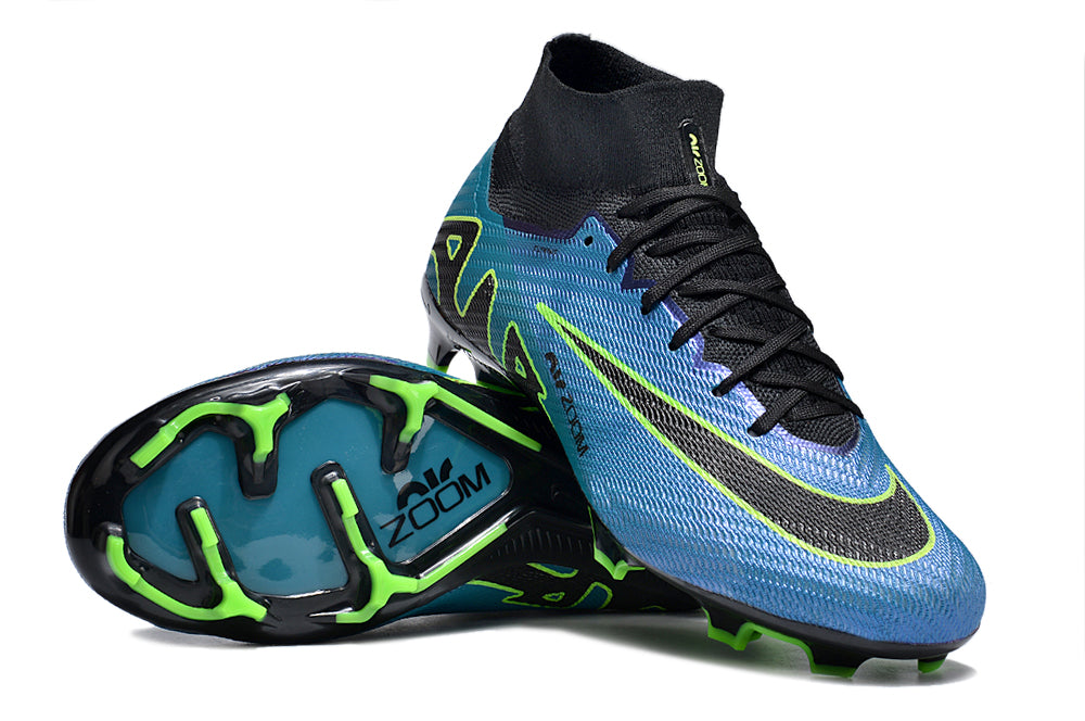 Nike Feminina Air Zoom Superfly 9 FG Elite - Azul Verde