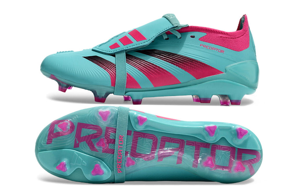 Adidas Feminina Predator Elite Tongue FG - Azul Rosa