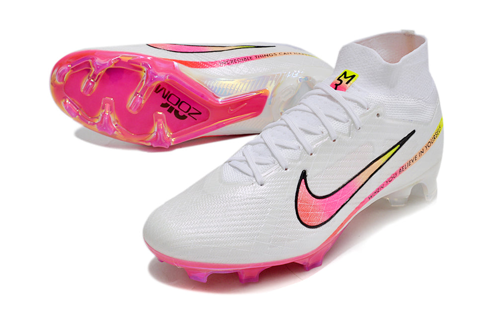 Nike Air Zoom Superfly 9 FG Elite - Branco Rosa