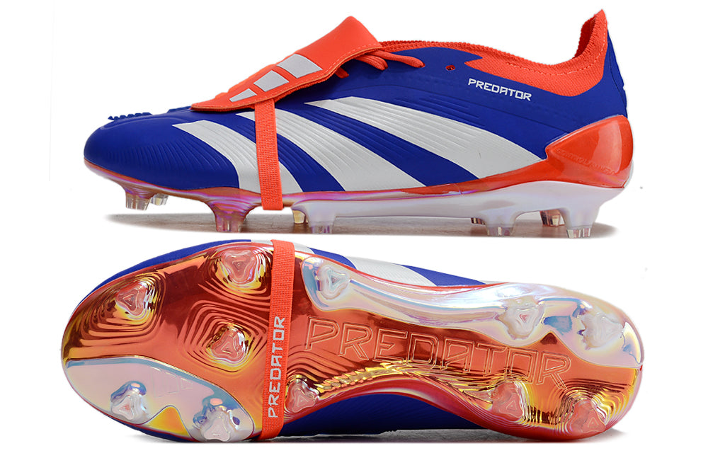 Adidas Predator Elite Tongue FG - Azul Vermelho