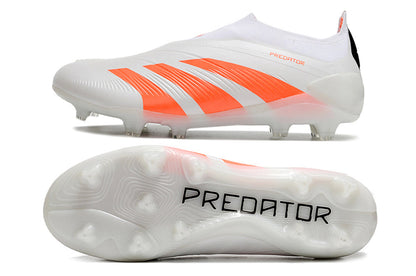 Adidas Feminina Predator Elite + FG - Branco Laranja