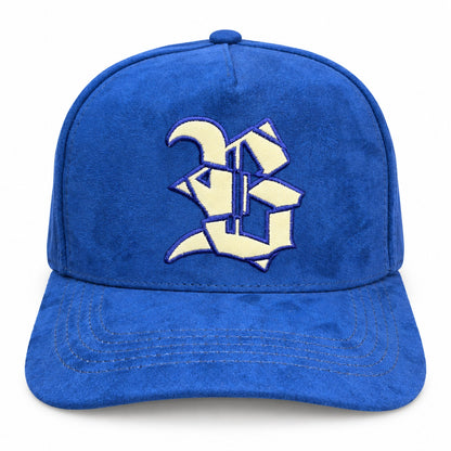 Quepis Snapback - suede Navy Azul /Creme