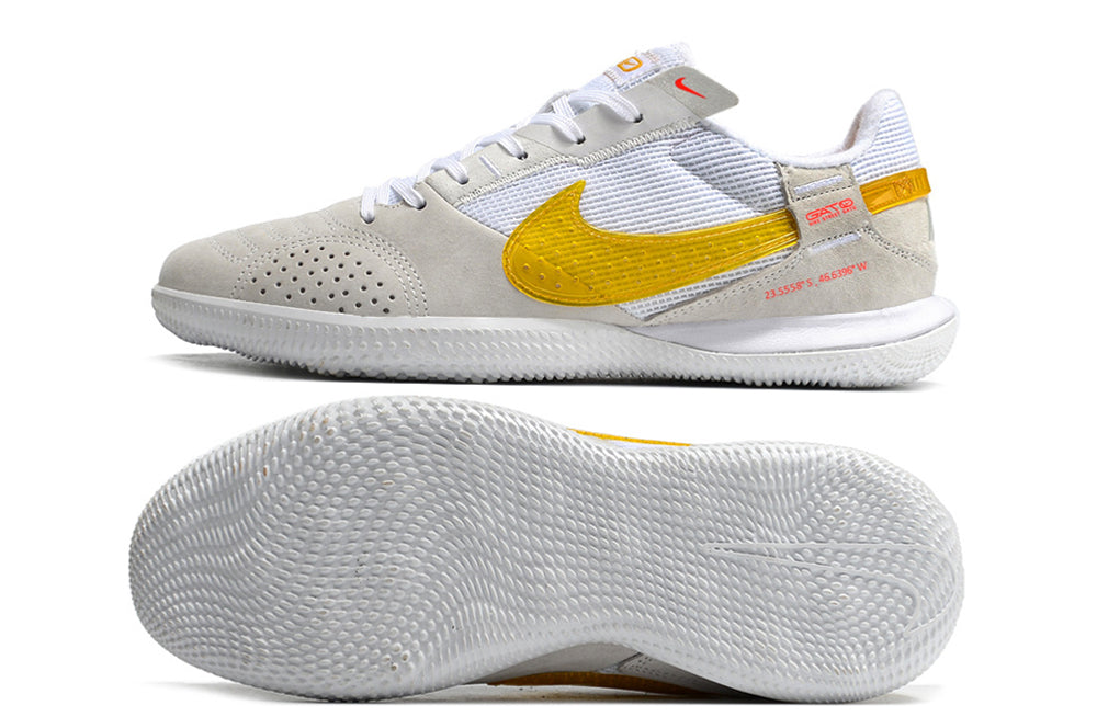 Nike Street Gato Futsal - Branco Dourado