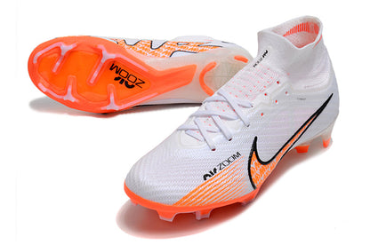 Nike Feminina Air Zoom Superfly 9 FG Elite - Branco Laranja