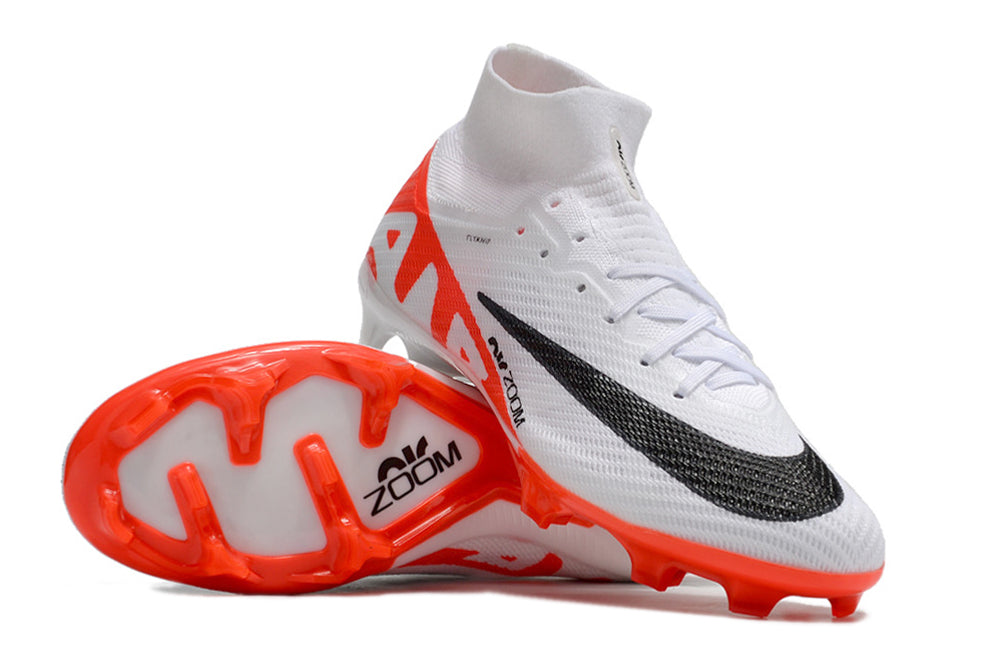 Nike Feminina Air Zoom Superfly 9 FG Elite - Branco Vermelho