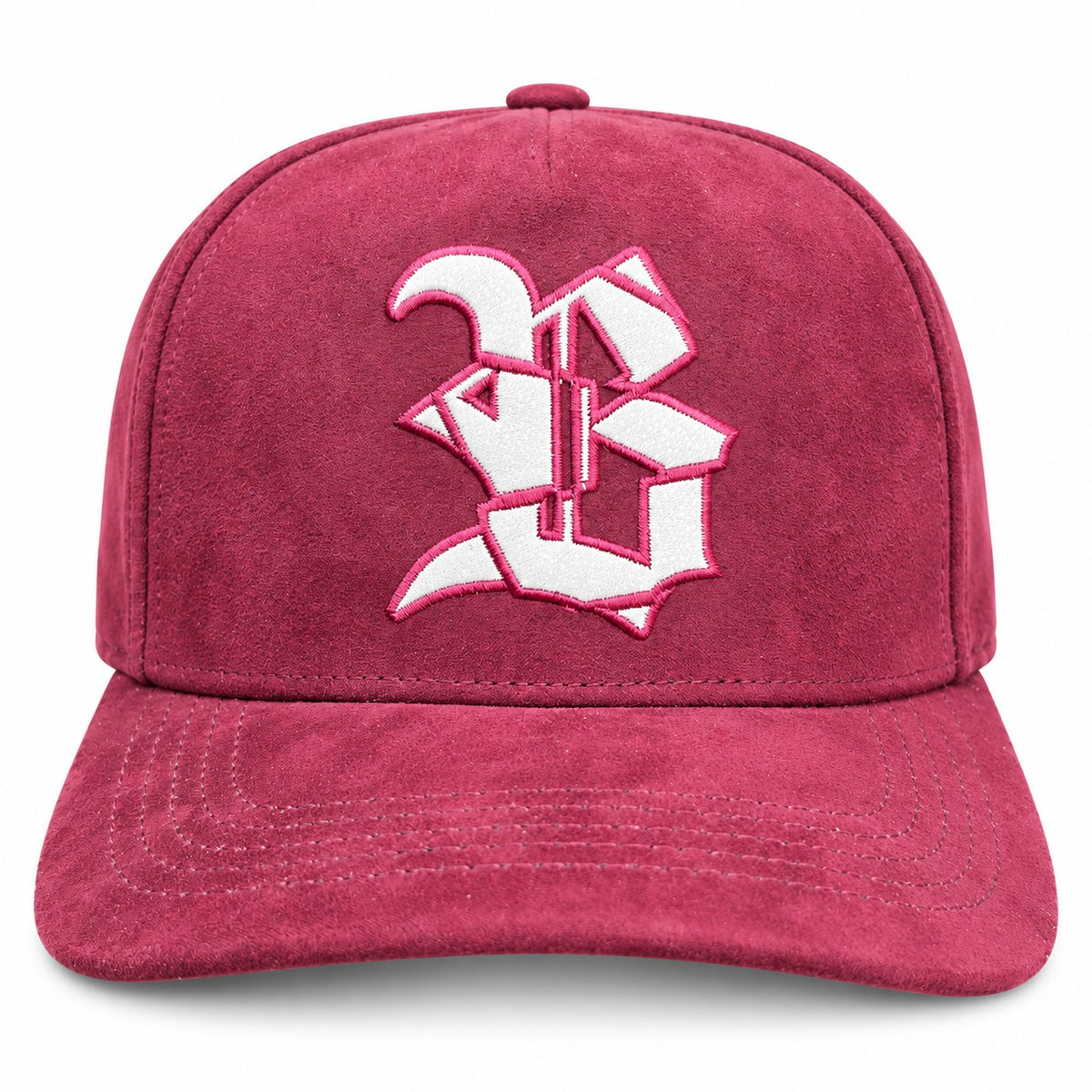 Quepis Snapback - suede Vino