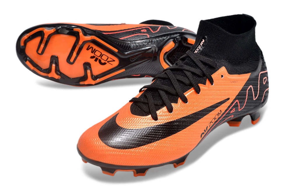 Nike Feminina Air Zoom Superfly 9 FG Elite - Laranja Preto