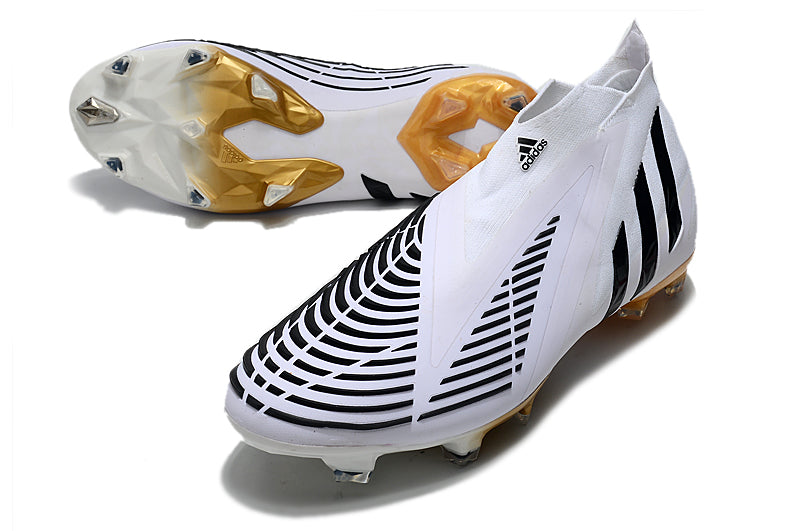 Adidas Predator Edge + FG Branco Dourado