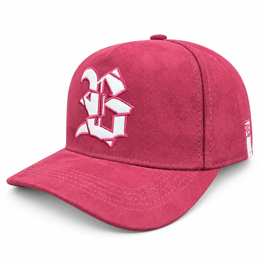 Quepis Snapback - suede Vino