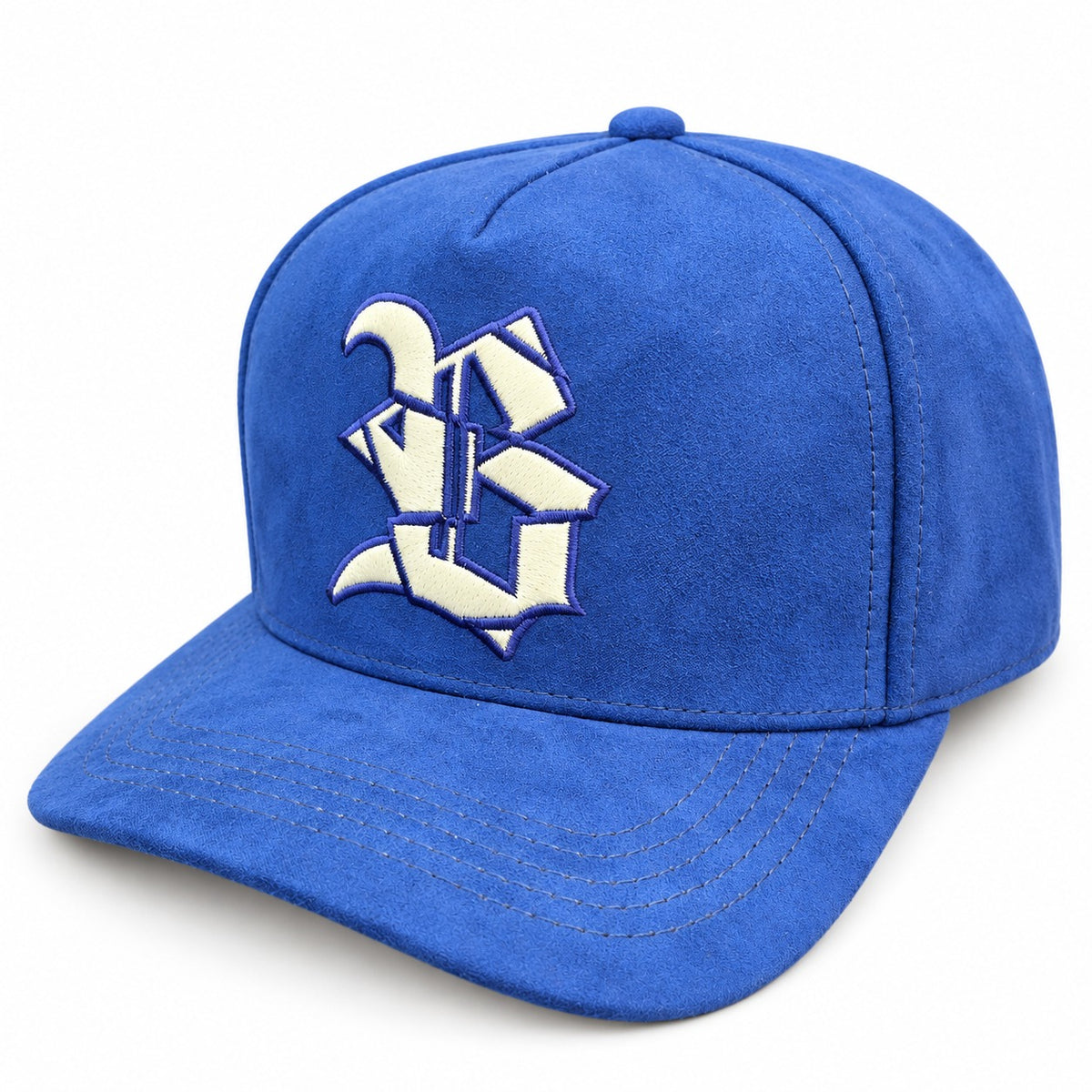 Quepis Snapback - suede Navy Azul /Creme