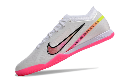 Nike Mercurial Air Zoom Vapor 15 Elite Futsal - Branco Rosa