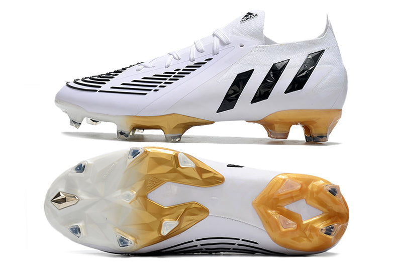 Adidas Predator Edge.1 Low FG - Branco Dourado