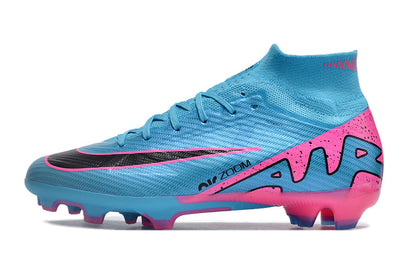 Nike Feminina Air Zoom Superfly 9 FG Elite - Azul Rosa