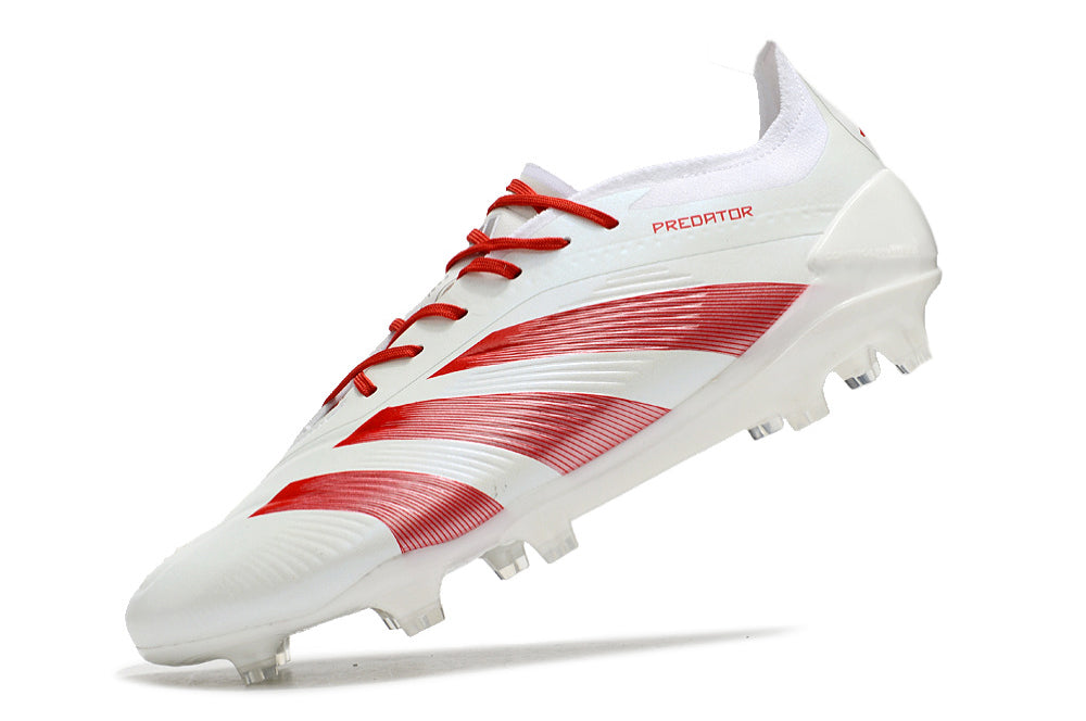 Adidas Predator Elite FG - Branco Vermelho