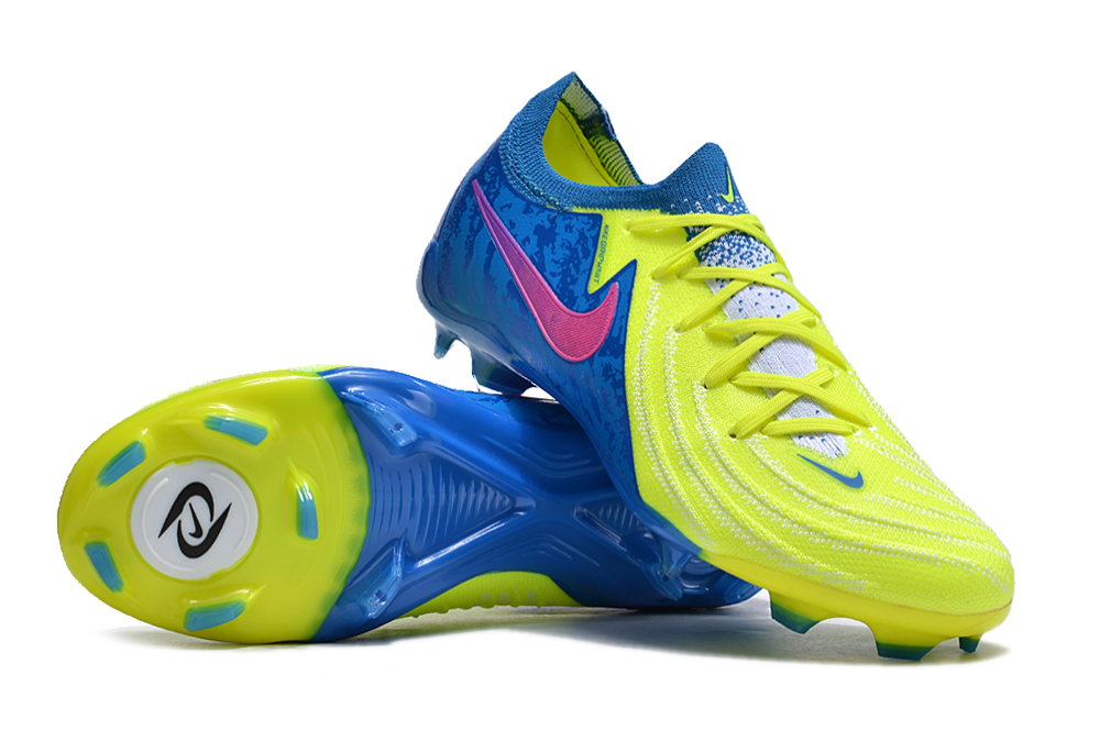 Nike Feminina Phantom GX2 Elite FG - Amarelo Azul