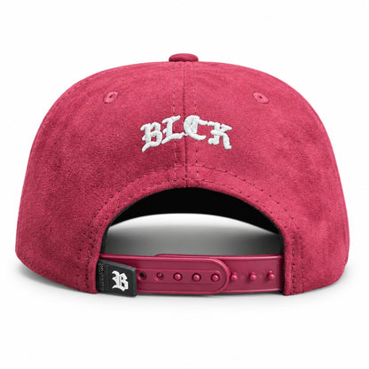 Quepis Snapback - suede Vino