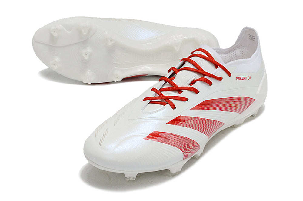 Adidas Predator Elite FG - Branco Vermelho