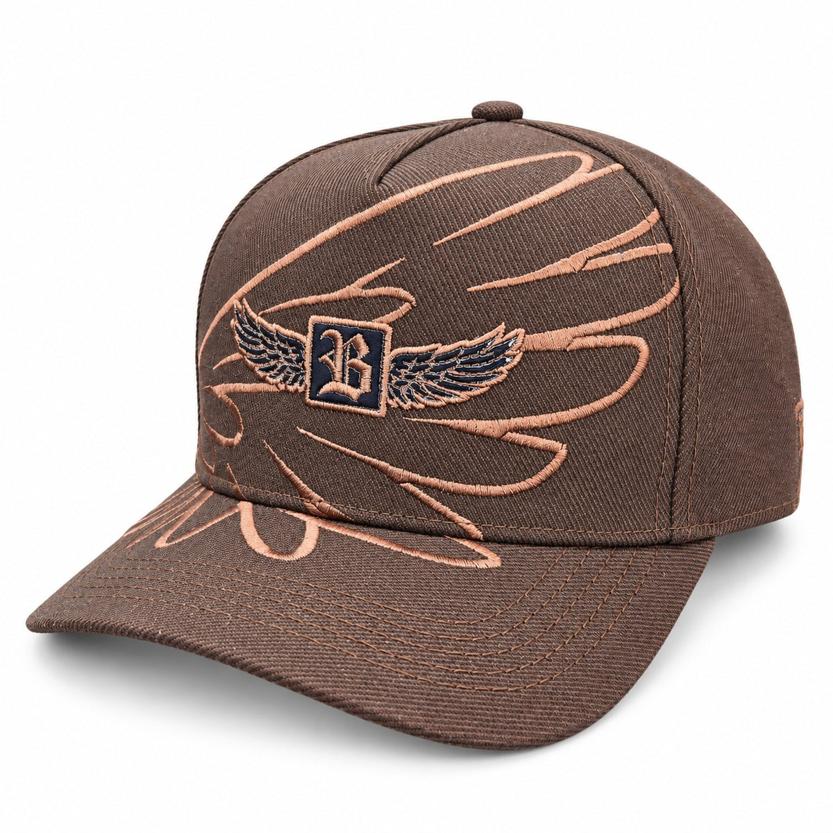 Quepis Snapback - marrón café