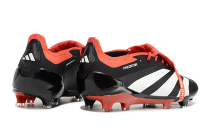 Adidas Predator Elite Tongue FG - Preto Vermelho