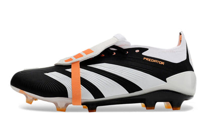 Adidas Feminina Predator Elite Tongue FG - Preto Branco Laranja