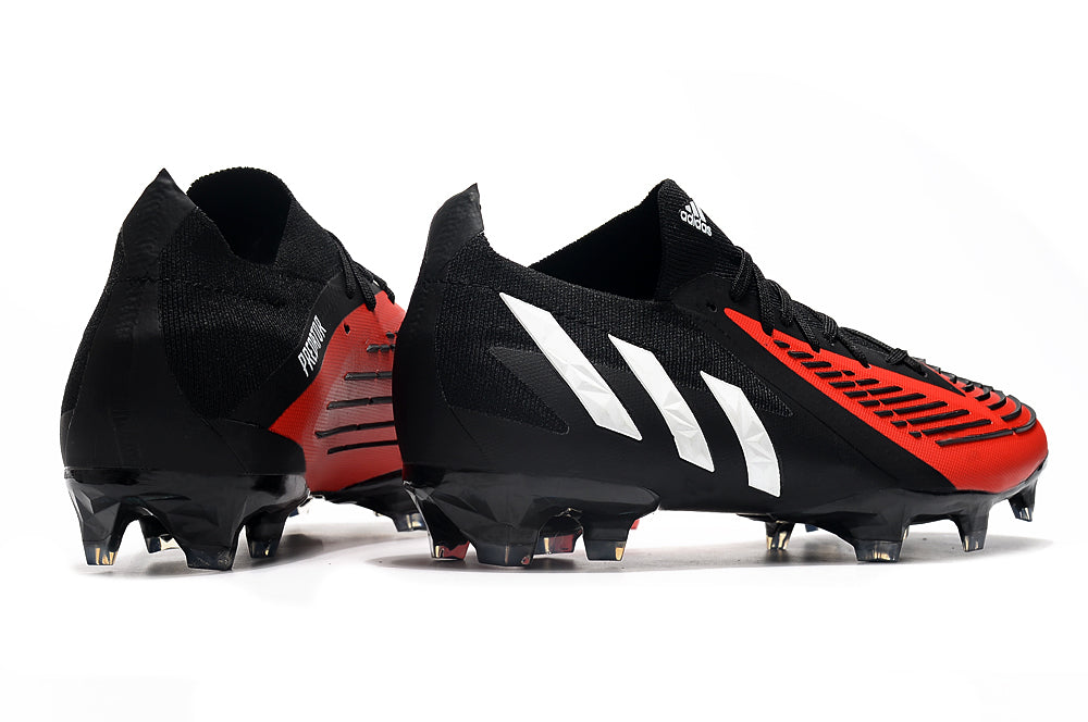 Adidas Predator Edge.1 Low FG - Preto Vermelho